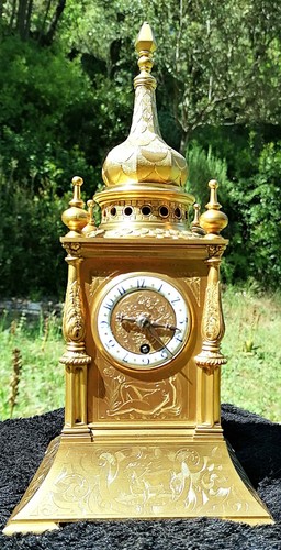Horloge bronze planchon - horloge, palais