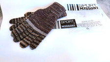 Guanti Missoni Sport per uomo in lana fant  marr. tg M; prodotto introvabile!