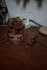 tris mini borsette in pelle anni 70 vintage,leggi descrizione