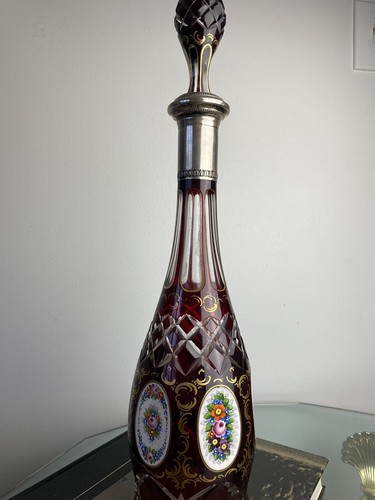 Antico decanter bohemien moser - decanter,