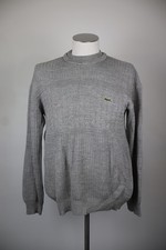 LACOSTE MAGLIONE MAGLIA UOMO TG. 4 MAN SWEATER CASUAL VINTAGE LOGO LANA WOOL