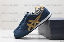 Onitsuka Tiger Serrano 1183B400-400 Blu/Oro Sneakers Uomo Donna Scarpe con Scatola