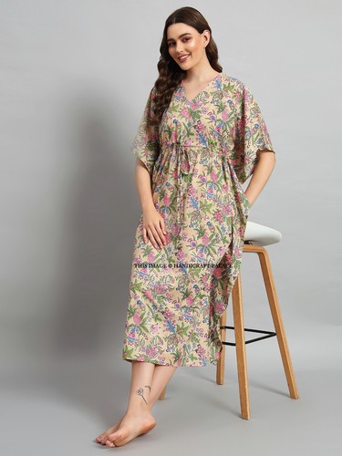 Donna kaftano vestito maxi - donna,