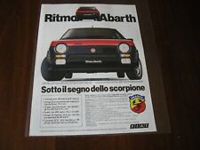 RITMO ABARTH 125 TC. FOGLIO