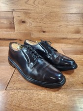 Scarpe vintage 1967 Florsheim Imperial 93606 Shell Cordovan Blucher punta liscia 8,5 D