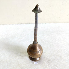 1940s Vintage Ottone Profumo Rosa Acqua Spruzzatore Gulabdani Rich Patina 548