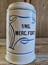 1895 Antico Albarello Farmacia Vaso Unguento Porcellana Dipinto A Mano Ginori ?
