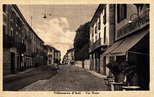 VILLANOVA d'ASTI - Via Roma - Auto - Caffè, Bar - Scritta - #023