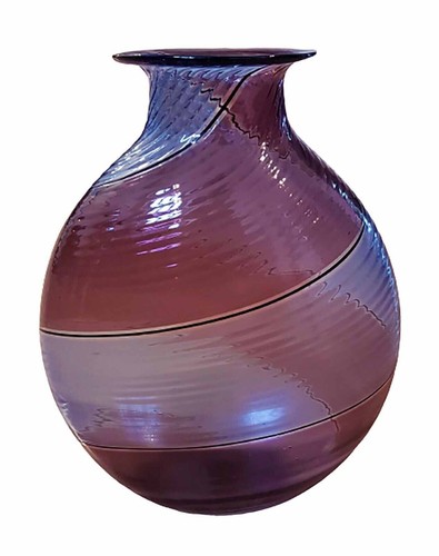 Murano vaso viola blu - vaso,