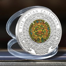 Moneta calendario Maya argento