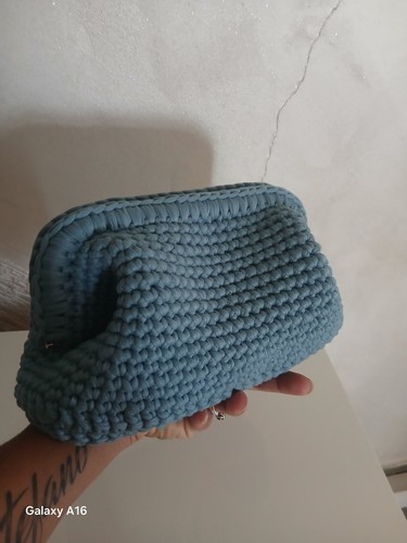 Clutch bag realizzata mano - a,