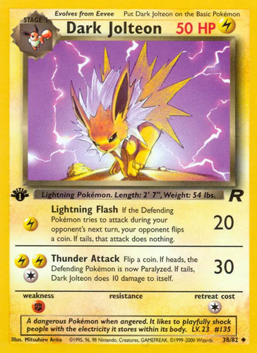 Dark jolteon pokemon - dark, 38/82