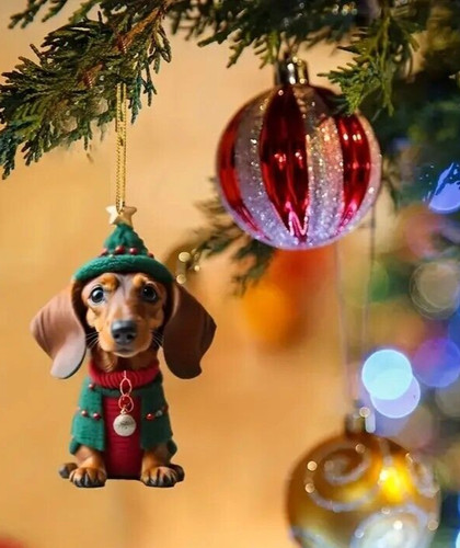 Dachshund dog hanging ornament - dachshund,