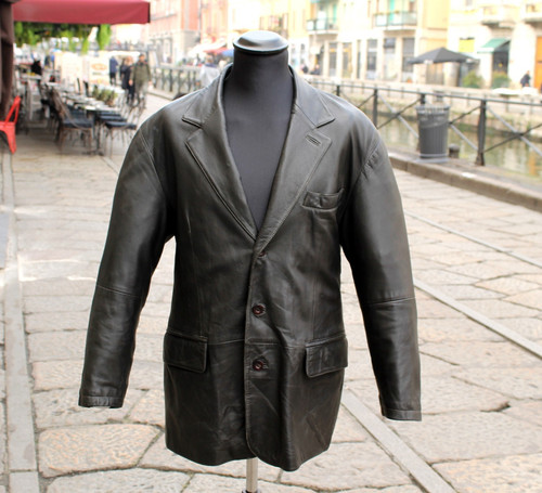 Giacca pelle blazer vintage