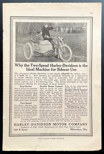 1914 harley davidson - davidson, ad