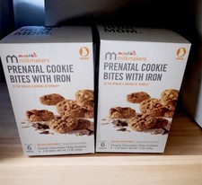 2-Munchkin Milkmakers Morsi per Biscotti, Chips di Cioccolato, Spinaci di Ferro Prenatale 6 Ct