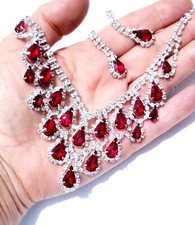 Set orecchini collana strass