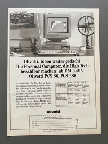 Olivetti personal computer - olivetti,