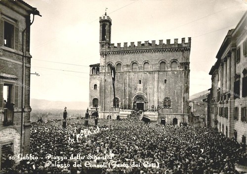 Ea522 cartolina gubbio - ea522, festa