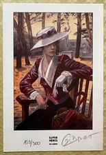 GIBRAT EX LIBRIS Dim 9*14 Cm SUPER HEROS N° 153/300 Signé a la main