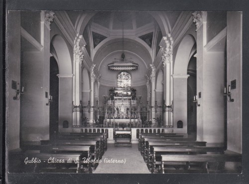 Cartolina gubbio chiesa - chiesa, s