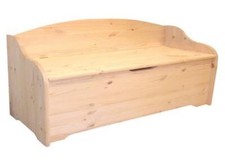 CASSAPANCHE CASSAPANCA BAULE BAULI IN LEGNO TIROLESE CM. L100xP41xH67