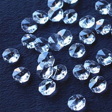 10 PIECES CRYSTAL OCTAGONS