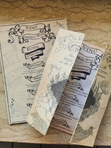 Menu mappa del malandrino - mappa,