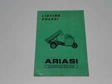 CARROZZERIA ARIASI MOTOCARRO MOTO GUZZI ERCOLE LISTINO PREZZI (E13)