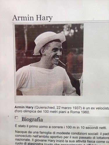 Autografo armin hary medaglia - armin,