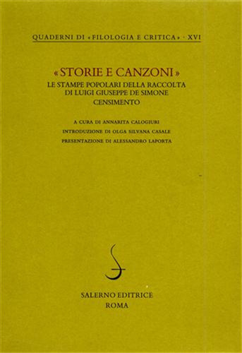 Storie canzoni le stampe - -,