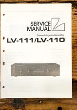 Luxman LV-110 LV-111 Amplificatore Manuale di servizio *Originale*