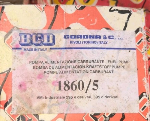 Pompa gasolio motori - pompa, vm