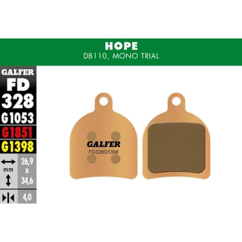 Pastiglie freno galfer hope - freno,