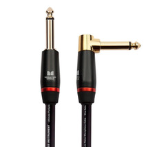 Monster Prolink Cavo per chitarra basso angolato a dritto 12 piedi. BASS12-AS
