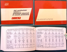 MARZO 1971 FIAT  DATI CARATTERISTICI VETTURE E AUTOV. INDUST. CESSATA PRODUZIONE