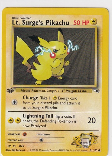Pokemon card gym heroes - pokemon, nr