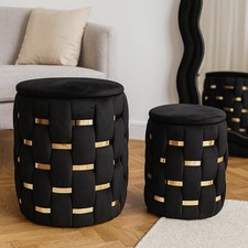 Set 2 Pouf Contenitore