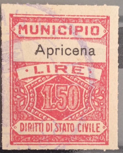 Marca bollo regno municipio - da,