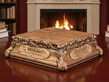 Base in legno misura 15x15 a foglia oro