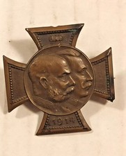 Austria Germania ww1 distintivo alleanza 1914 Franz Joseph I e Wilhelm II