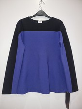 Armani Collezioni maglia manica lunga color block blu/nero taglia 12
