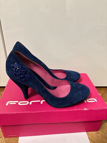 Scarpa tacco blu fornarina - tacco,