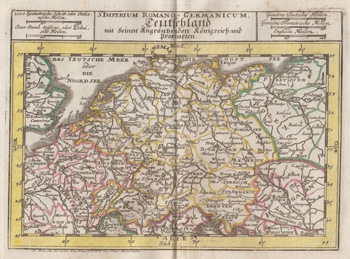 Germania originale incisione - germania,