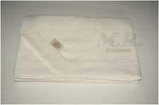 COPRILETTO LETTO SINGOLO COLORE PANNA TESSUTO MATELASSE DAMASCATO CREALBA