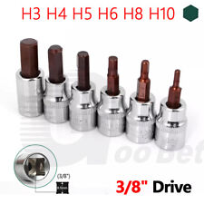 Chiave a brugola a percussione set bussola esagonale attacco 3/8" H3 H4 H5 H6 H8 H10 3/4/5/6/8/10 mm