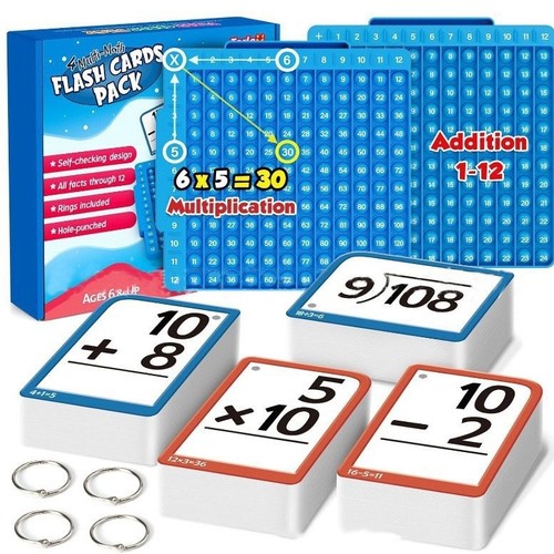 Matematica flash cards - matematica, +