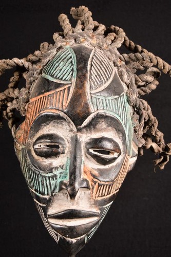 Autentica maschera chokwe - un'autentica,