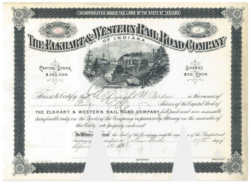 Elkhart and western rail road - and,