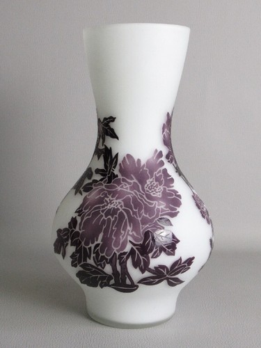 Vaso vetro art - vaso, bianco